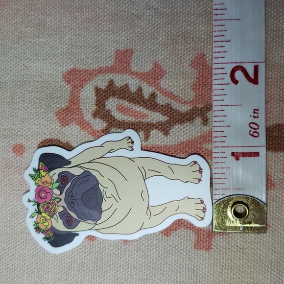 (J) Pug Dog Sticker Doggie Dog Mom Puppy - Picture 3 of 5